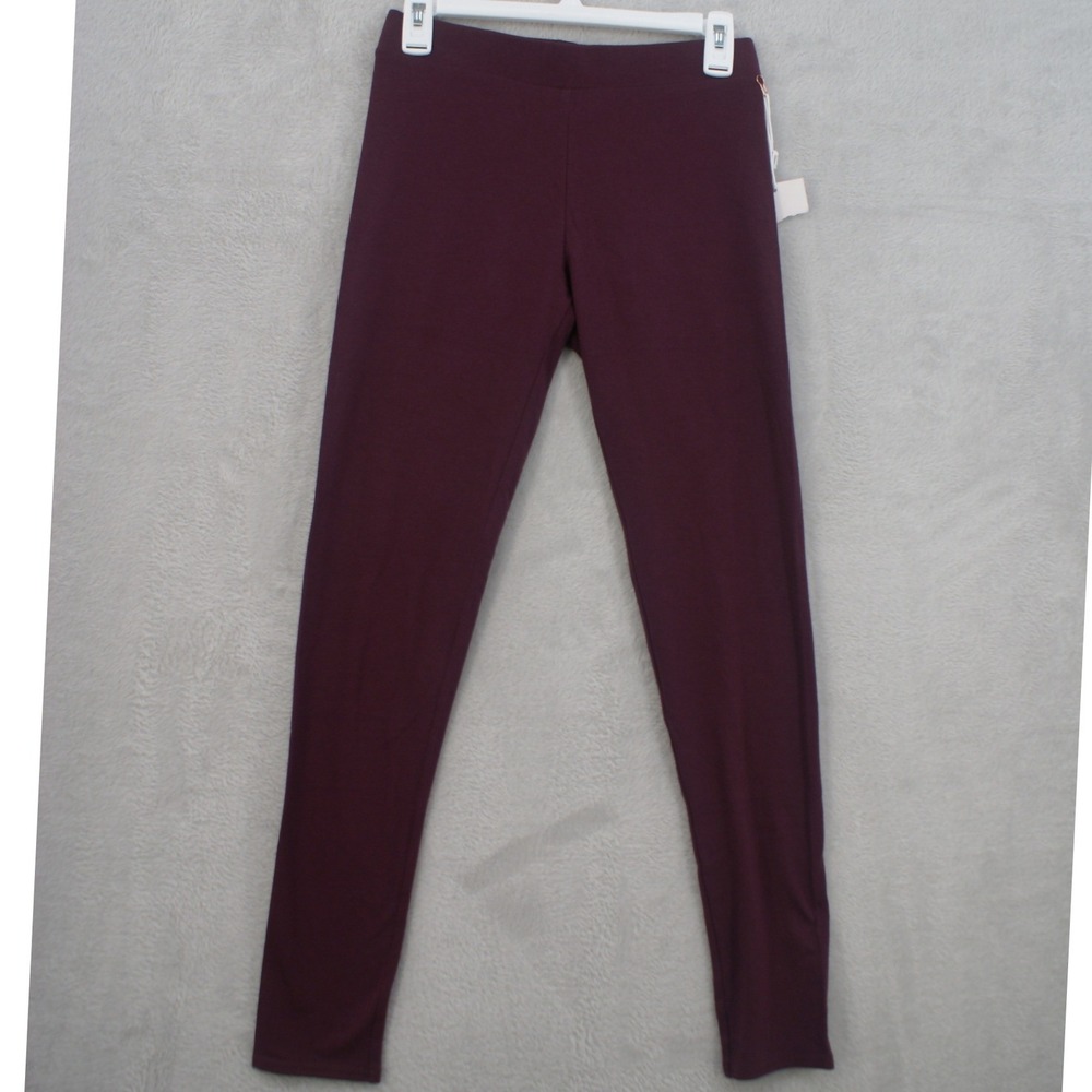 Lauren‎ Conrad Womens Burgundy Cotton Blend Stretch Leggings Size S Wine Red